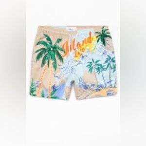 New With Tags Pacsun Tan Surf & Sand 4" Swim Trunks Side: Small